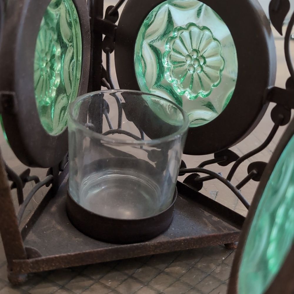 Vintage 1990’s PartyLite Retired La Rosetta Hanging Lantern - Picture 3 of 7
